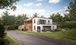 Eye level perspective CGI. Residential CGI. New build scheme. New site masterplan. Modern architecture. Building Developer CGI. New dwelling CGI. 3D architectural render visualisation. Building development. Photomontage. Site photography. stunning CGI, Amazing renders. Realistic imagery. Photo realistic. High end CGI. Good value. Presentation imagery.